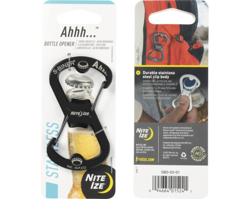 Nite Ize Ahhh... Flaschenöffner mit S-Biner Karabiner