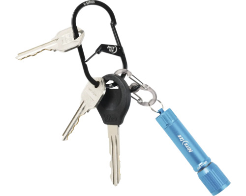 Schlüsselanhänger mit Schlüssel und Taschenlampe