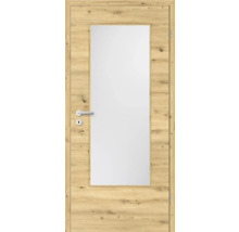 Zimmertür mit Lichtausschnitt und Holzdekor