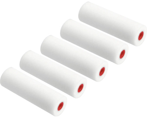 Ersatz-Farbwalze Lacke Schaum 10 cm 5 Stk. Fünf Lackierwalzen für Farben und Lacke