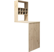 Bar mit Weinregal aus Holz