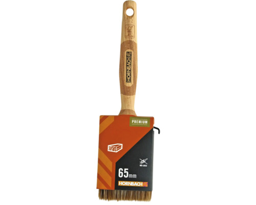 Flachpinsel mit Holzgriff, 65 mm Breite, Premium Qualität
