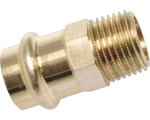Messingfitting mit Pressanschluss und Außengewinde