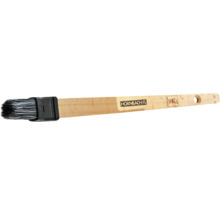 Flächenstreicher mit Holzgriff und Hornbach Logo