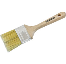 Flachpinsel mit Holzgriff und Hornbach Logo
