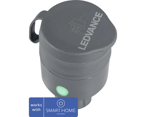 Außensteckdose Ledvance Compact Plug EU Zigbee Smart Home-fähig IP44 anthrazit