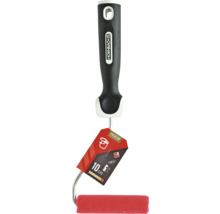 Farbenroller mit zehn Zentimeter Walzenbreite und Hornbach Logo