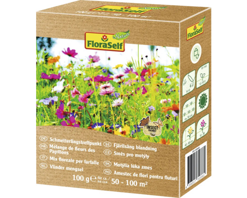 Blumenwiesensamen FloraSelf Nature 'Schmetterlingstreffpunkt' max. 100 m²
