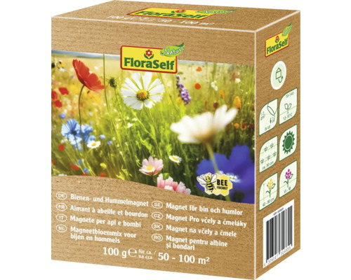 Blumenwiesensamen FloraSelf Nature ‘Bienen- & Hummelmagnet‘ max. 100 m²