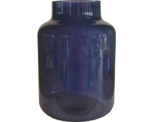 Blumenvase Glas 21 x 21 x 30 cm blau