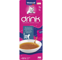 Vitakraft Drink Katzengetränk zur Förderung der Wasseraufnahme, 5 mal 30 Gramm