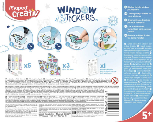 Fenstersticker Set zum Gestalten von Fensterdekorationen