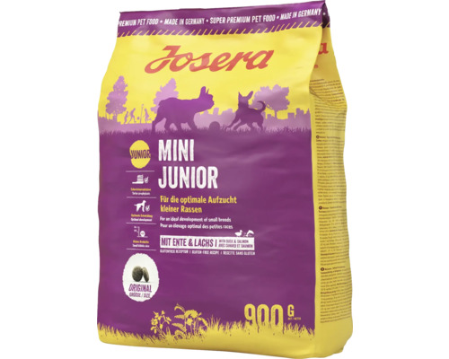 Hundefutter trocken Josera Mini Junior Dog 900 g für optimale Aufzucht kleiner Rassen Josera Mini Junior Hundetrockenfutter im 900 Gramm Sack