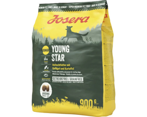 Josera Junior Young Star Trockenfutter für Hunde, 900 Gramm Packung