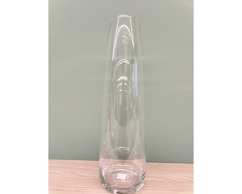 Blumenvase Glas 10 x 10 x 50 cm farblos