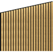 Holzpaneel mit Lamellenstruktur für die Wandgestaltung