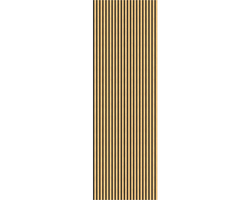 Akustikpaneel MDF Saragossa Eiche 2800 x 900 x 8 mm Holzpaneel mit vertikalen Leisten für Wand- und Deckengestaltung