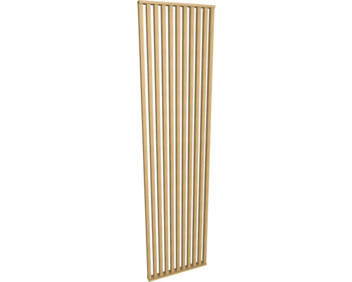 Lamellentrennwand Raumtrenner Saragossa Eiche freistehend mit Montageleiste 2800 x 630 mm Holzpaneel mit vertikalen Lamellen zur Wandgestaltung