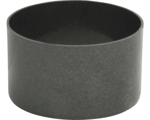 Marley Bogenverbinder für Fallrohr Kunststoff rund Anthrazit metallic DB703 NW 53 mm Dunkelgraue Kunststoff-Rohrmanschette