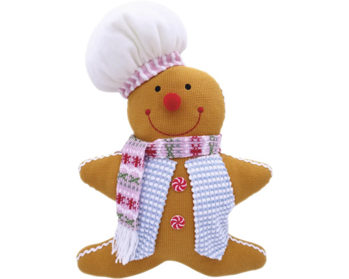 Weihnachtsdeko Lafiora Lebkuchenfigur 43 cm braun/blau