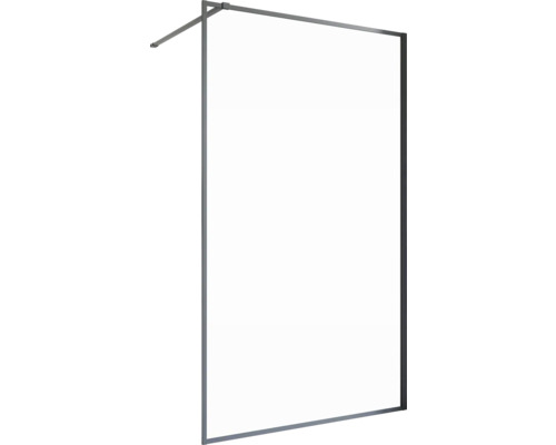 Duschwand mit Stabilisierungsstange