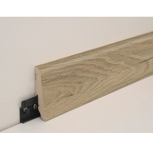 Sockelleiste mit Clipbefestigung an der Wand