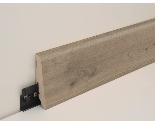 Sockelleiste mit Befestigung an der Wand