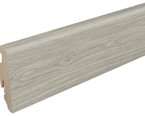 Sockelleiste MDF Victoria Eiche foliert 19x58x2400mm Sockelleiste mit Holzstruktur