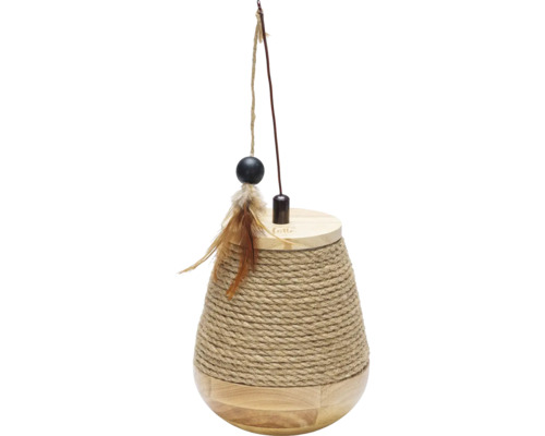 Katzenkratzbaum mit Spielzeug