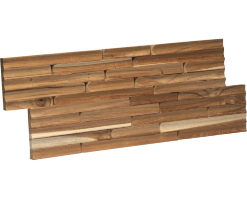 Holzverblendung aus Teakholz