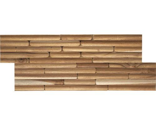 Wandverkleidung aus Holzpaneelen