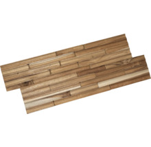 Teak Mosaikfliesen für Wandgestaltung