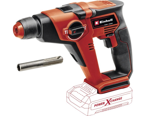 Einhell Bohrhammer mit Bohrer und Einhell Logo
