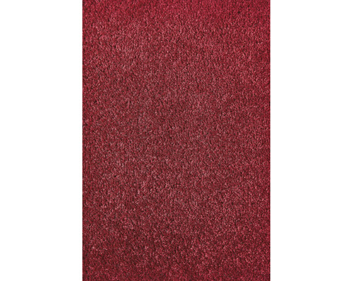Teppichboden Velours Ines rot FB58 400 cm breit (Meterware) Nahaufnahme eines Teppichs