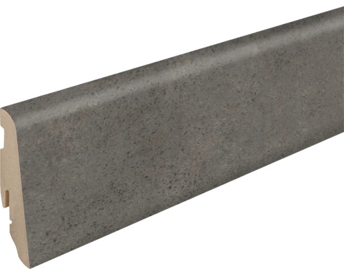 Sockelleiste MDF Concrete Diabas foliert 19x58x2400mm Sockelleiste aus Holzwerkstoff