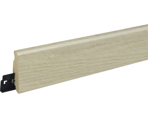 Sockelleiste mit Befestigungsclips