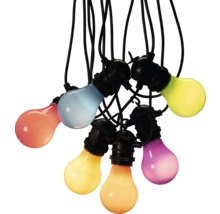 Lichterkette mit farbigen Glühbirnen