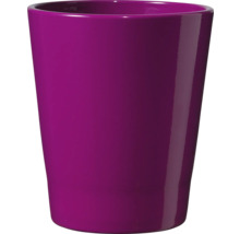 Lila Blumentopf aus Keramik