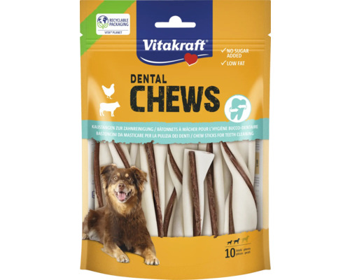 Vitakraft Dental Chews für Hunde zur Zahnreinigung in recyclebarer Verpackung