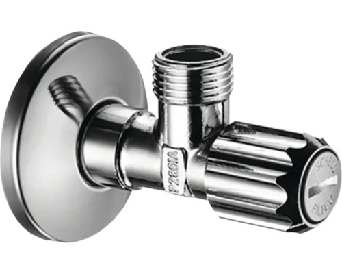 Eckventil mit Schmutzfilter hansgrohe 1/2" AG chrom glänzend 13904000