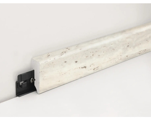 Sockelleiste mit Clipmontage für den Innenbereich