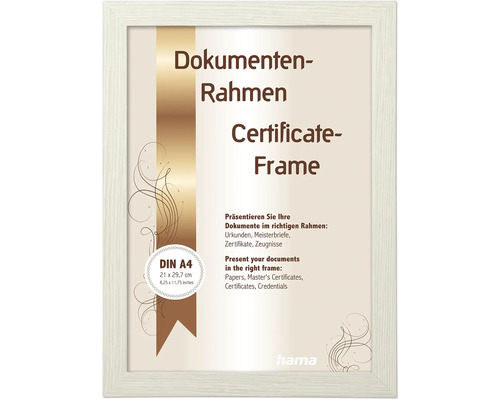 Dokumentenrahmen für DIN A4 Dokumente
