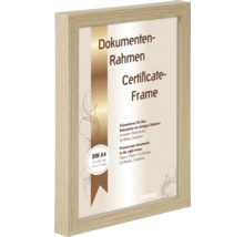 Dokumentenrahmen A4 mit Holzoptik