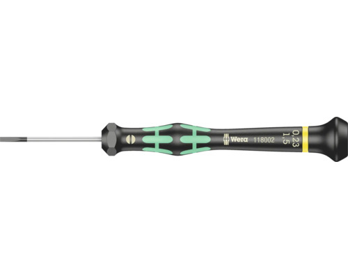 Elektronik- u. Feinmechanik Schlitz-Schraubendreher Wera 2035 0,23 x 1,5 x 40 mm Schlitzschraubendreher mit ergonomischem Griff