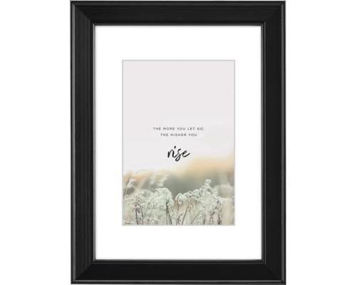 Bilderrahmen Holz Rise schwarz 40x50 cm Gerahmtes Poster mit Motiv und schwarzem Rahmen