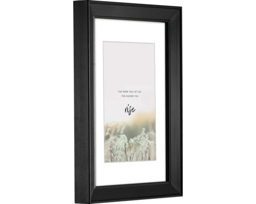 Schwarzer Bilderrahmen mit Passepartout