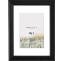 Gerahmtes Poster mit dem Text The More You Let Go, The Higher You Rise