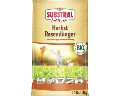 Substral Naturen Herbst Rasendünger im 16 Kilogramm Sack