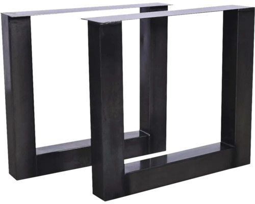 Tischgestell U Buildify Vierkant 100 780 x 100 x 720 mm Stahl schwarz