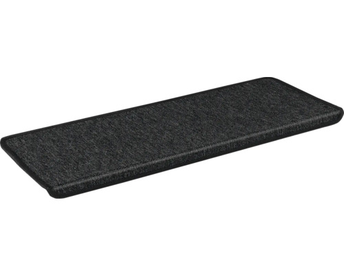 Stufenmatten-Set rechteckig anthrazit 22,5x65x3,5 cm 15-teilig Rechteckiger Teppich für Treppen